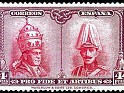 Spain - 1928 - Pro Catacumbas - 4 Ptas - Castaño Y Carmin - España, Catacumbas - Edifil 416 - Pio XI y Alfonso XIII - 0